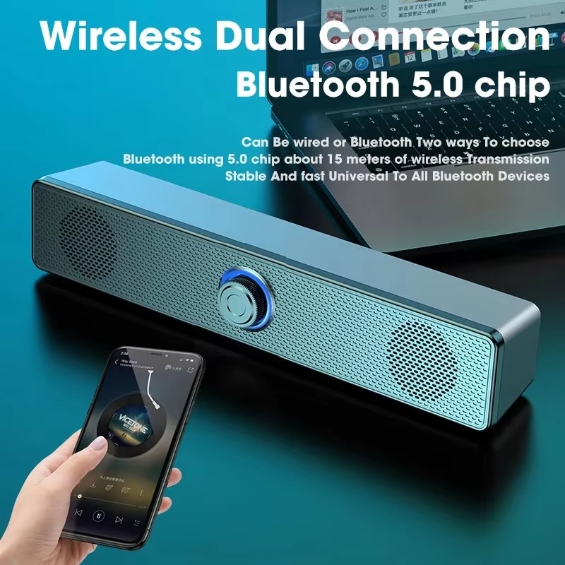 Home Cinema Bluetooth - Music Soundbar Computer Caixa De Som