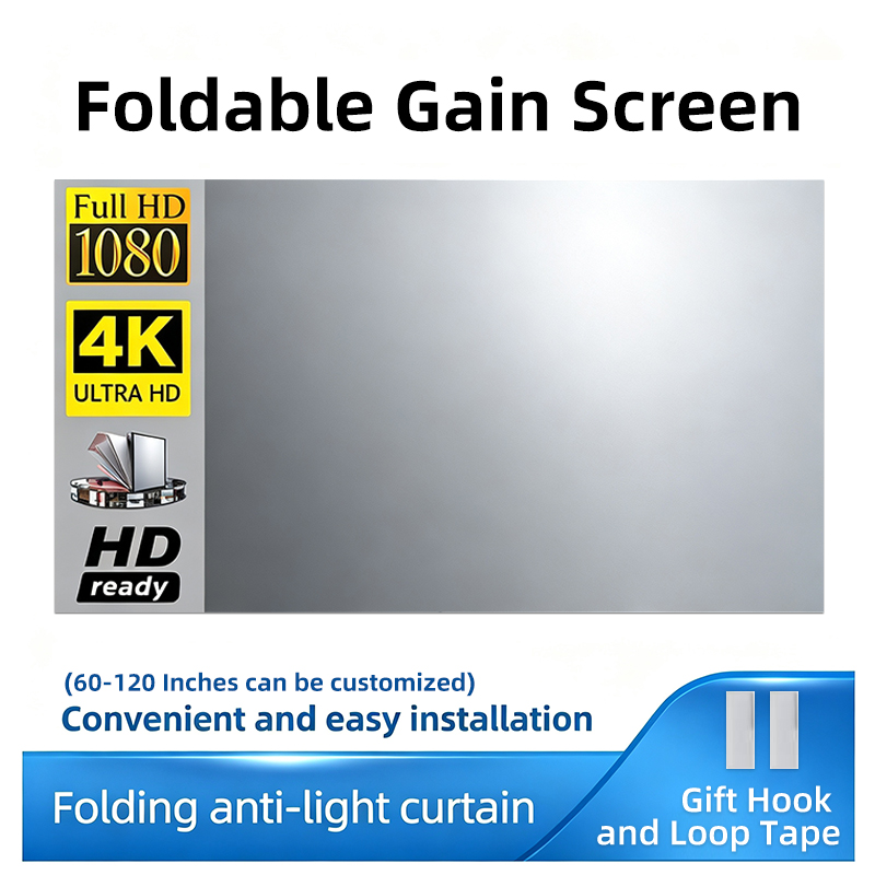 Projector Screen 100 Inch - For All Projector Screen Reflective Enhance