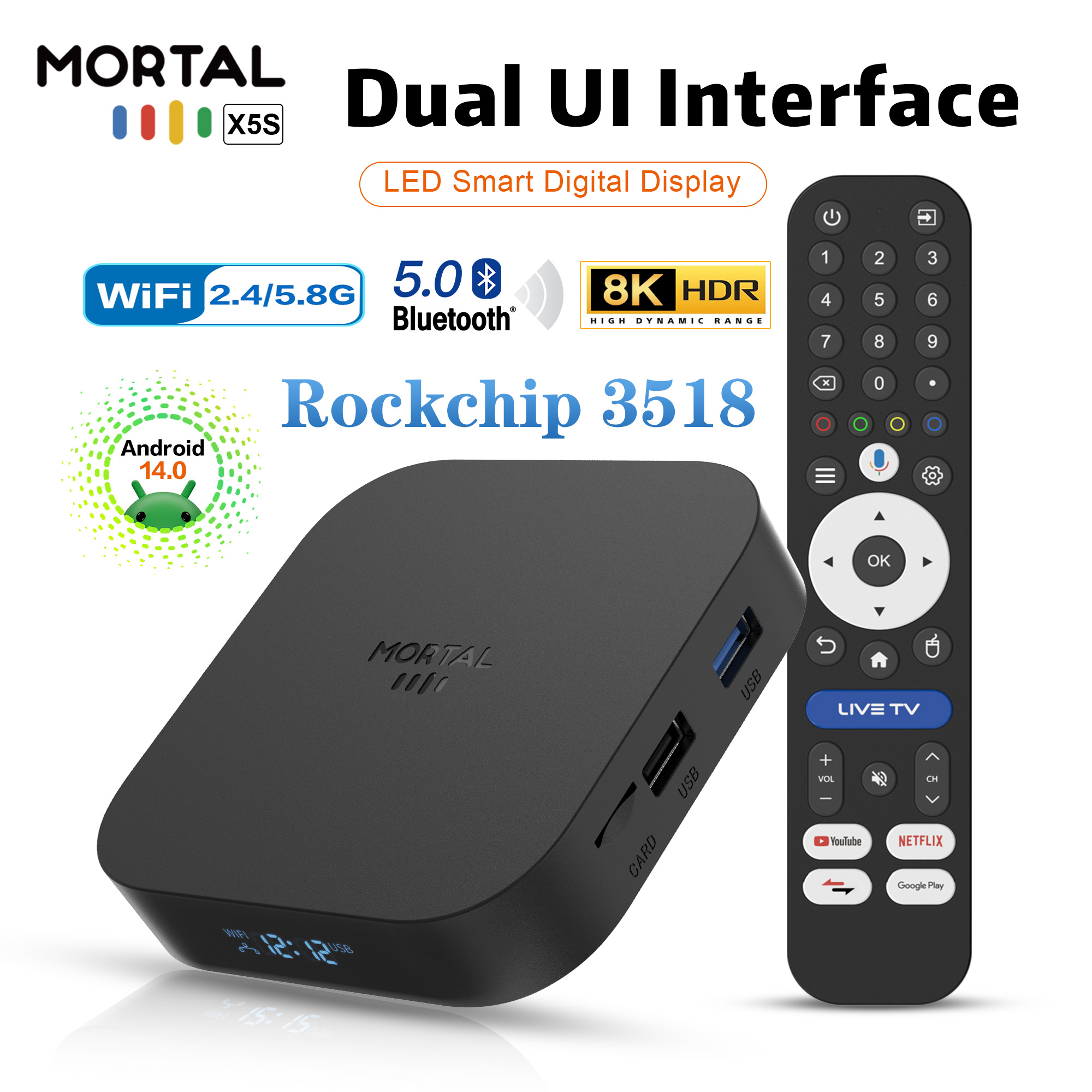 Home Cinema Google - 2026 New Smart TV Box X5S