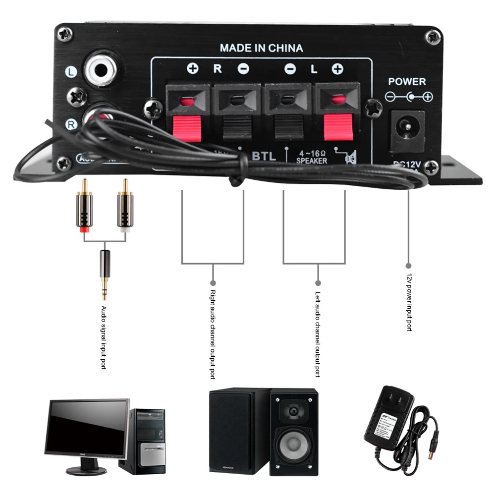 AK-370 Bluetooth Amplifier Pow - Home Cinema Bluetooth recension och pris