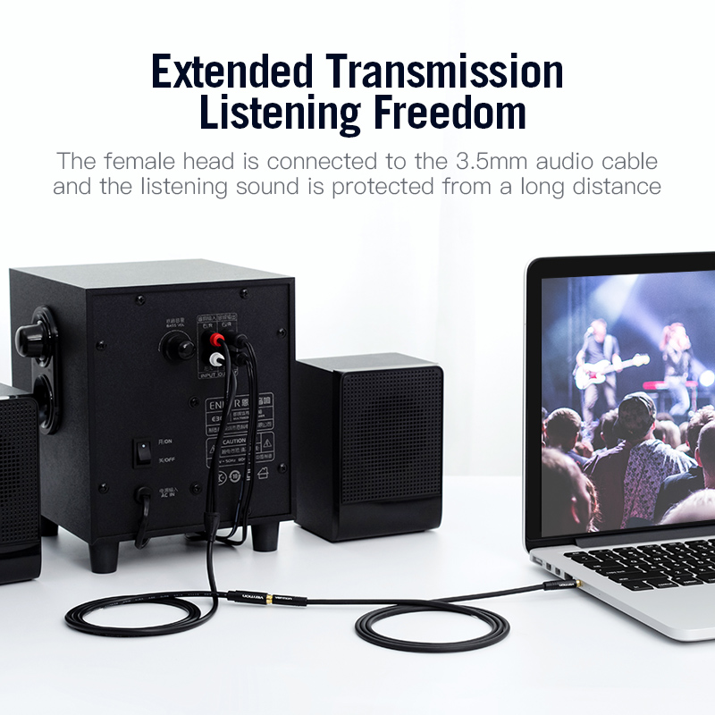 Vention Jack 3.5mm Female to 2 - Home Cinema Idea recension och pris