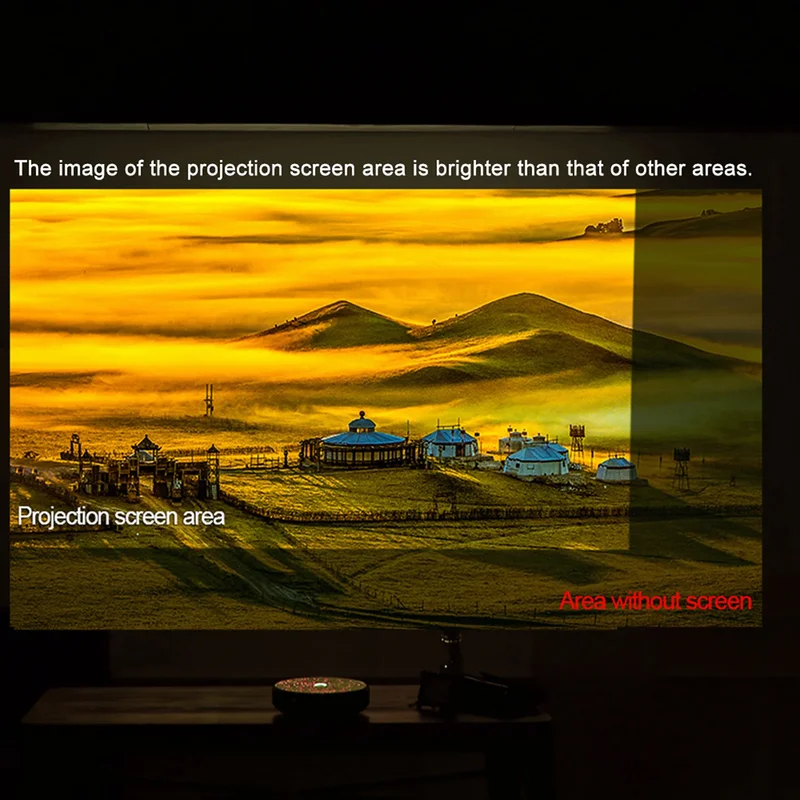 Anti-Light Portable Projector  - Projector Screen 100 Inch recension och pris