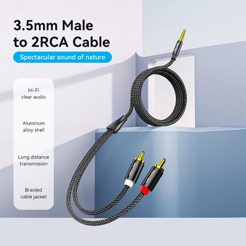 Vention RCA Cable 3.5mm to 2RC - Home Cinema Idea recension och pris