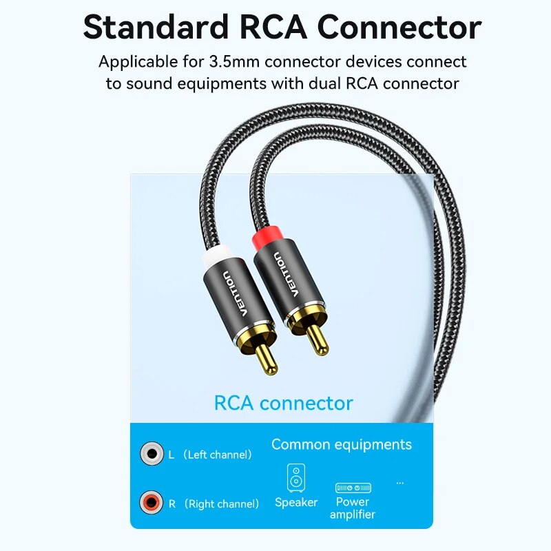 Vention RCA Cable 3.5mm to 2RC - Home Cinema Idea recension och pris