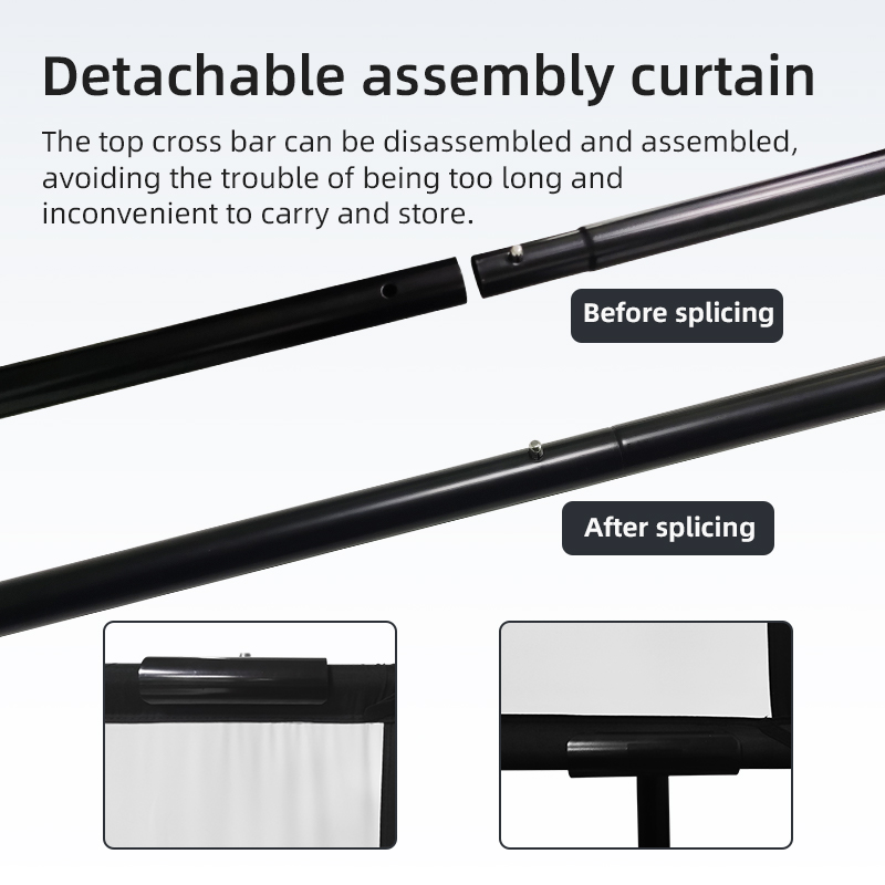VEIDADZ Projector Screen With  - Projector Screen 100 Inch recension och pris