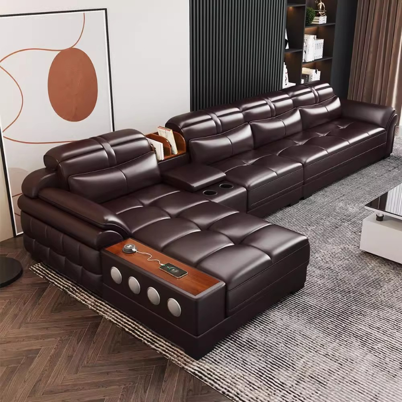 Genuine Leather Small Apartmen - Home Cinema For Small Room recension och pris