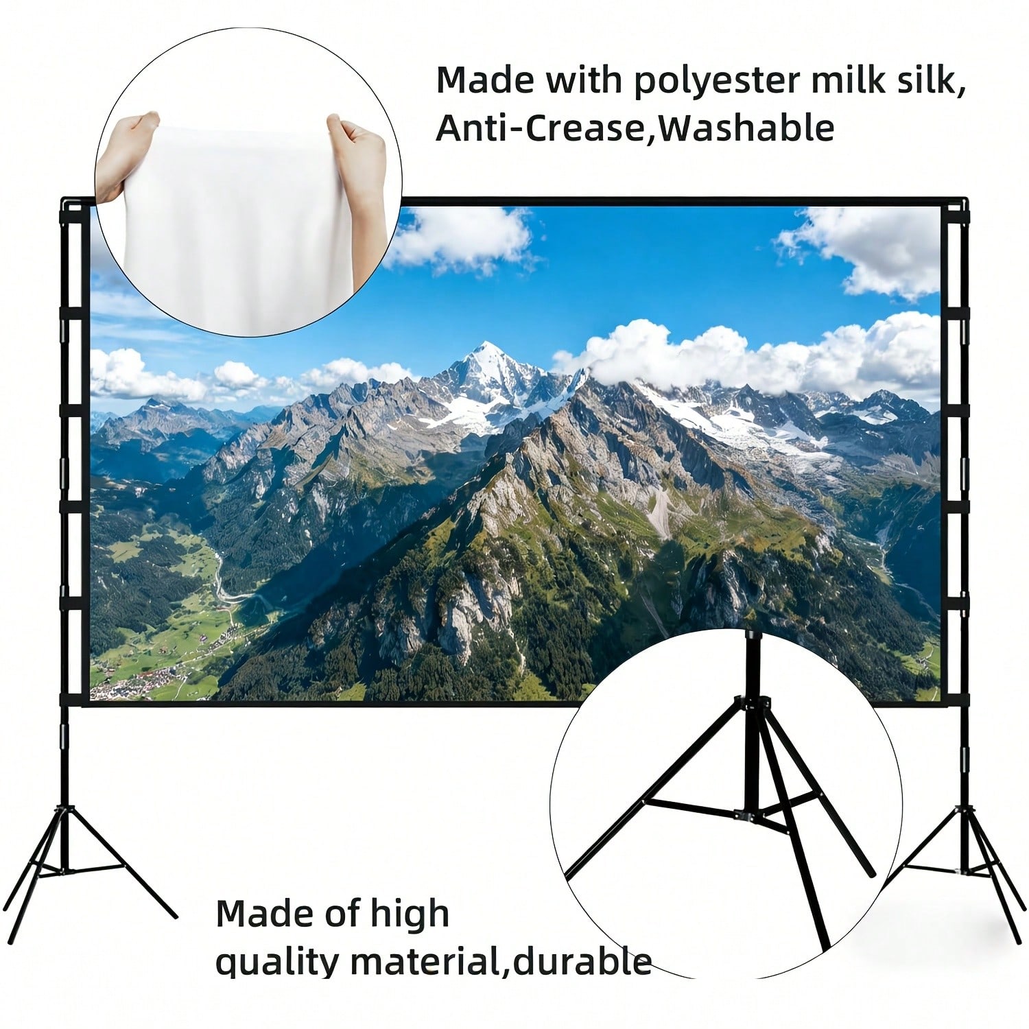 XBJ 100 Inch 4K Ultra HD Proje - Projector Screen 100 Inch recension och pris