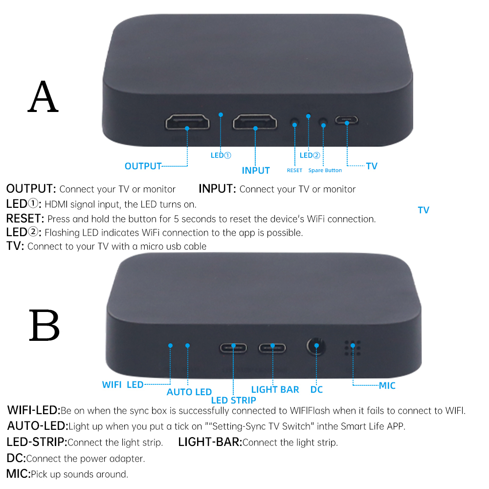 Smart AI Screen Sync Box Ambie - Home Cinema Google recension och pris