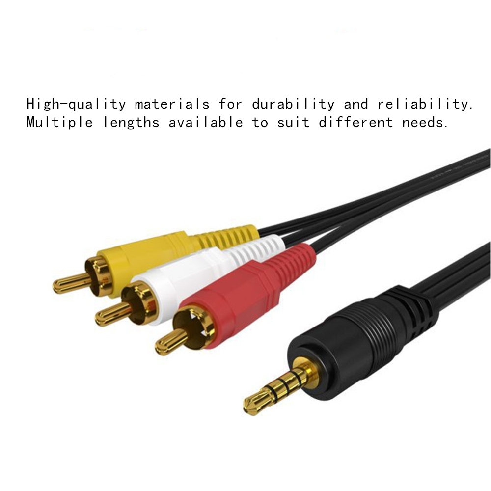 3.5mm to 3 RCA Audio Video Cab - Home Cinema Idea recension och pris