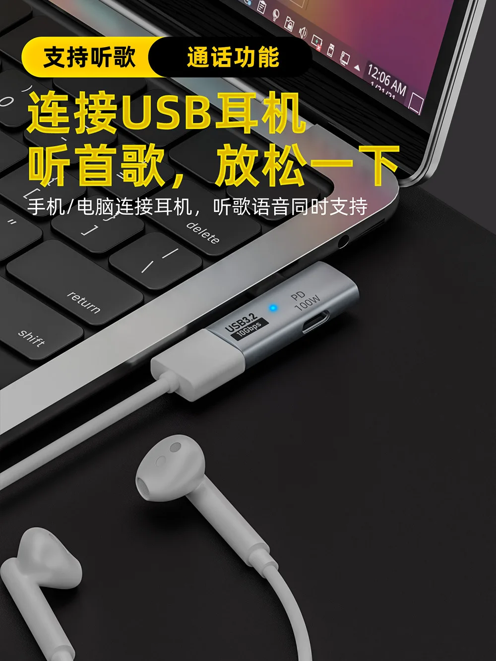 USB Type-C OTG Adapter with Po - Home Cinema Google recension och pris
