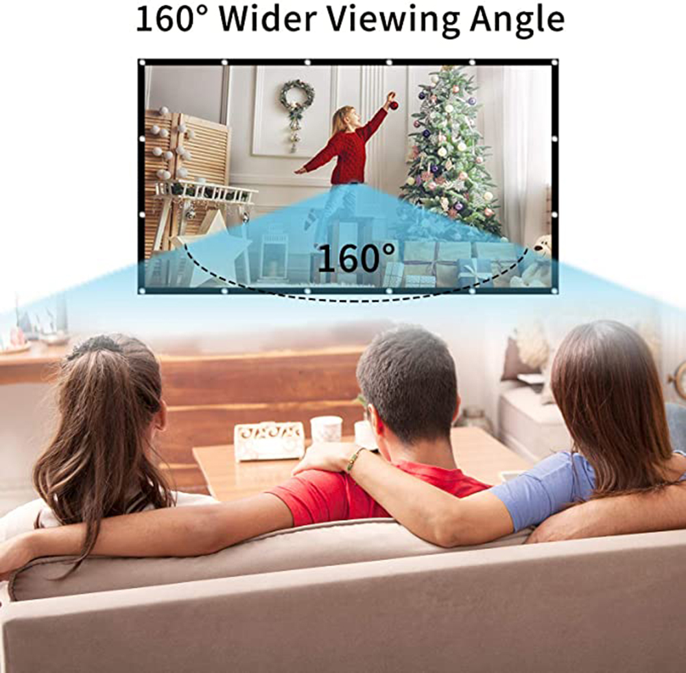 Simple Foldable Projection Scr - Projector Screen 100 Inch recension och pris
