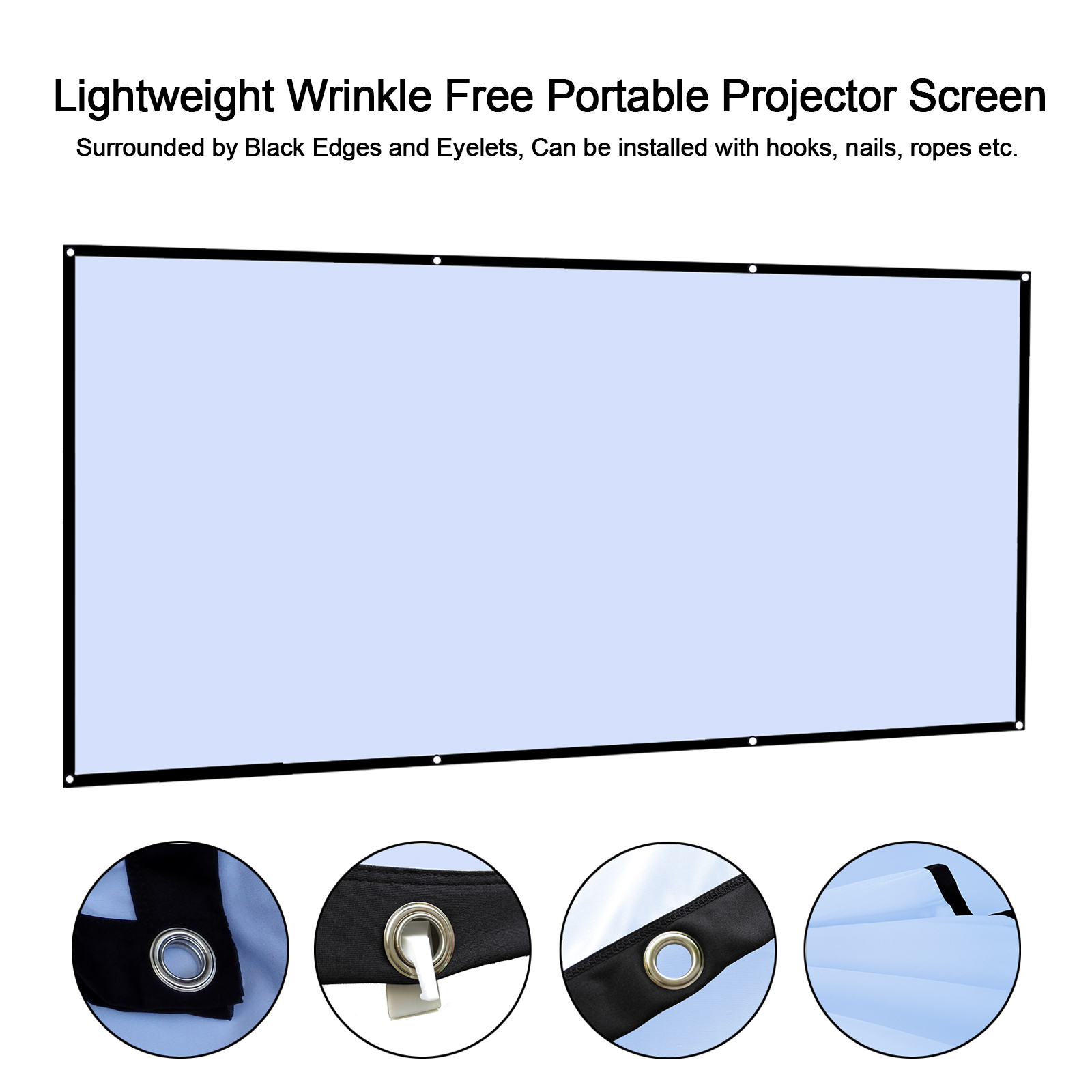 60 72 100 120 150 Inch 16:9 Po - Projector Screen 100 Inch recension och pris